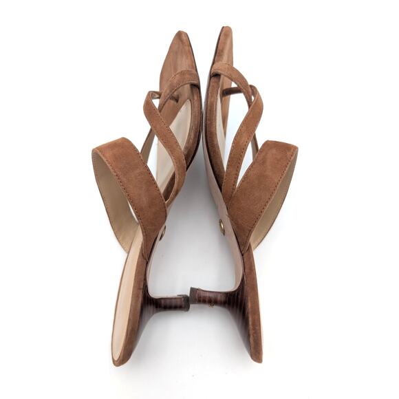 Veronica Beard Alanis Kitten Heel Slide Sandal Women's Honey Size US7M EU38 - Picture 12 of 12